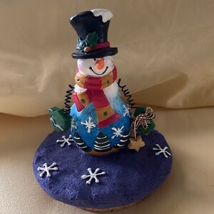 Medium snowman candle topper
